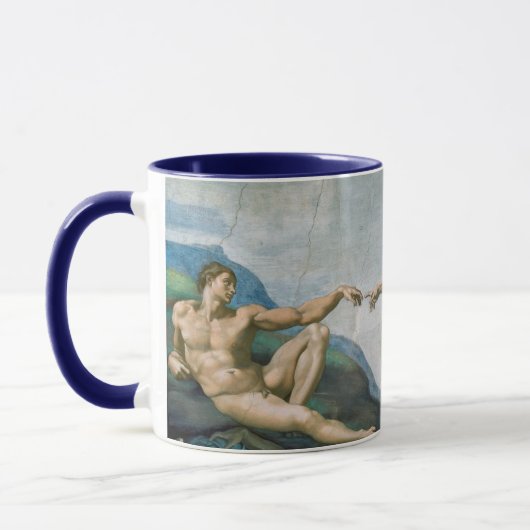 Gründung von Adam (c. 1511) | Michelangelo Tasse (Links)
