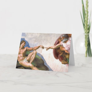 Gründung von Adam durch Michelangelo Karte