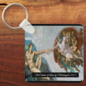 Gründung von Adam durch Michelangelo Schlüsselanhänger (Vorderseite)