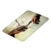 Gründung von Adam - Hands Michelangelo 1475 - 1564 Magnet (Linke Seite)