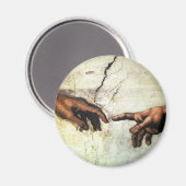 Gründung von Adam - Hands Michelangelo 1475 - 1564 Magnet (Vorderseite/Rückseite)