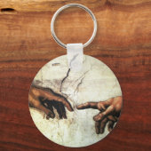Gründung von Adam - Hands Michelangelo 1475 - 1564 Schlüsselanhänger (Vorderseite)