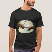 Gründung von Adam - Hands Michelangelo 1475 - 1564 T-Shirt (Vorderseite)
