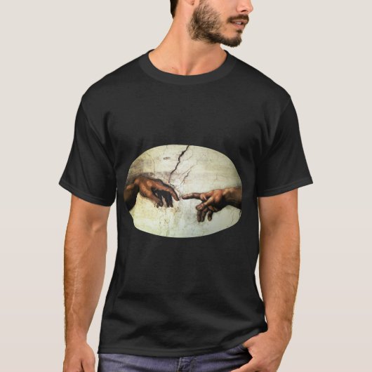 Gründung von Adam - Hands Michelangelo 1475 - 1564 T-Shirt (Vorderseite)