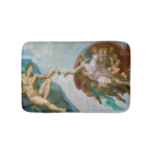 Gründung von Adam - Michelangelo 1475 - 1564 Badematte