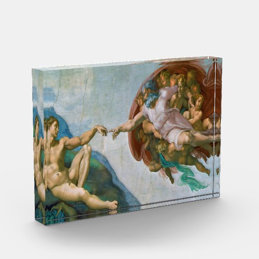 Gründung von Adam - Michelangelo 1475 - 1564 Fotoblock (Links)