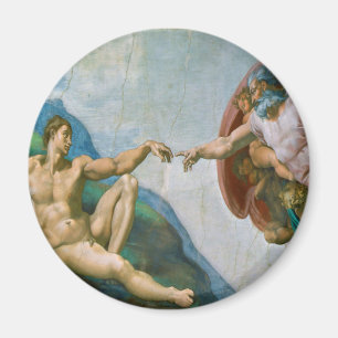 Gründung von Adam - Michelangelo 1475 - 1564 Magnet