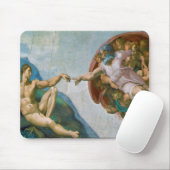 Gründung von Adam - Michelangelo 1475 - 1564 Mousepad (Mit Mouse)