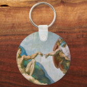 Gründung von Adam - Michelangelo 1475 - 1564 Schlüsselanhänger (Vorderseite)
