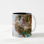 Gründung von Adam - Michelangelo 1475 - 1564 Zweifarbige Tasse (VorderseiteRechts)