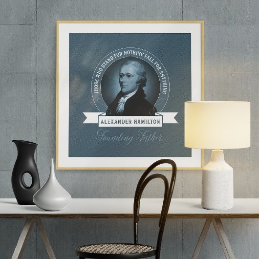Gründung von Vater Alexander Hamilton Poster