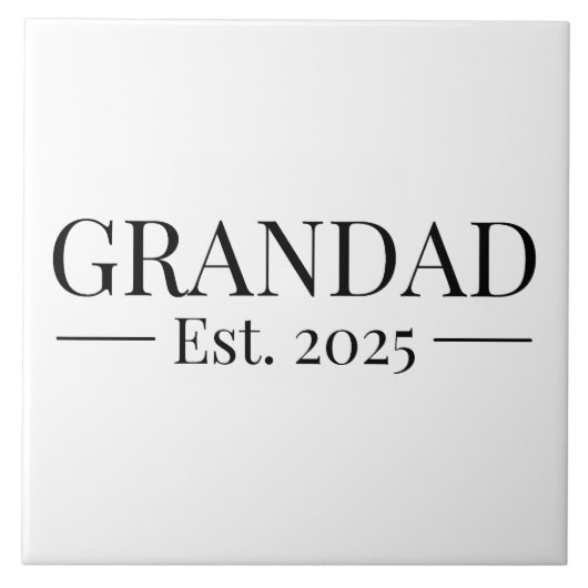 Gründungsjahr 2025 fliese (Vorderseite)