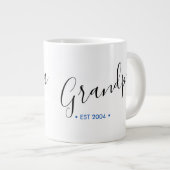 Gründungsjahr Personalisiert Jumbo-Tasse (Vorderseite Rechts)