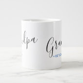 Gründungsjahr Personalisiert Jumbo-Tasse (Vorderseite)