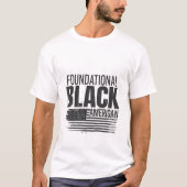 Gründungsmitglied Black American Black History Pat T-Shirt (Vorderseite)