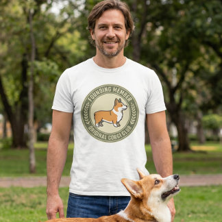 Gründungsmitglied des Original Corgi Club lustig T-Shirt