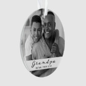 Gründungsmitglied | Foto Schwarz und Weiß Ornament (Vorderseite)