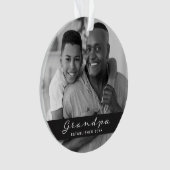 Gründungsmitglied | Foto und Herzkohle Ornament (Vorderseite)