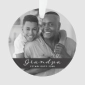 Gründungsmitglied | Foto und Herzkohle Ornament (Vorderseite)