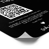 Gründungsurkunde der Zeitschrift Black Wedding Hon Poster (Ecke)