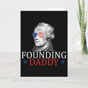 Gründungsvater Alexander Hamilton 4. Juli Karte