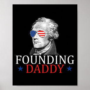 Gründungsvater Alexander Hamilton 4. Juli  Poster