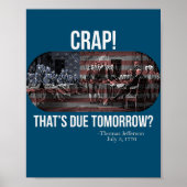 Gründungsväter Funny 4. Juli Thomas Poster (Vorne)