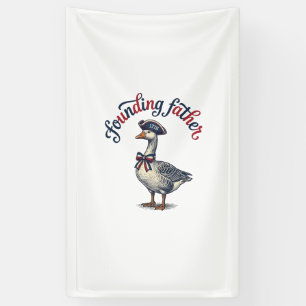 Gründungsvater Gans Vintage Patriotisches Hemd Des Banner