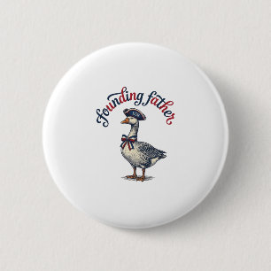 Gründungsvater Gans Vintage Patriotisches Hemd Des Button