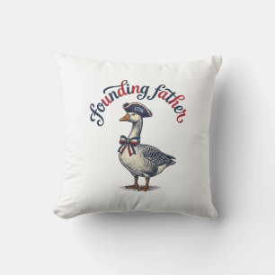 Gründungsvater Gans Vintage Patriotisches Hemd Des Kissen