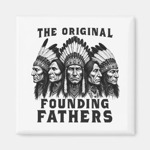 Gründungsväter Native American Indian Magnet