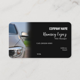 GRUNDVORLAGE DER GESCHÄFTSKARTE , Kfz-Verkauf Visitenkarte