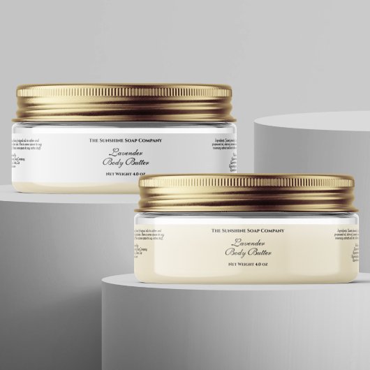 Grundwasserdichte weiße Kosmetik JAR-Etikett 1" x  Aufkleber