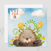 Grundwasserfarbe Feiertagskarte (Vorne/Hinten)