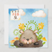 Grundwasserfarbe Feiertagskarte (Vorderseite)