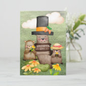 Grundwasserfarbe Feiertagskarte (Stehend Vorderseite)