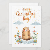 Grundwasserfarbe Feiertagskarte (Vorne/Hinten)