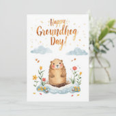 Grundwasserfarbe Feiertagskarte (Stehend Vorderseite)