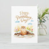 Grundwasserfarbe Feiertagskarte (Stehend Vorderseite)