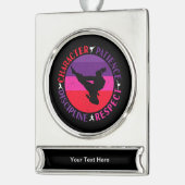 Grundwerte der Kampfkunst - Karate Banner-Ornament Silber (Links)