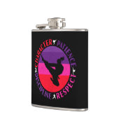 Grundwerte der Kampfkunst - Karate Flachmann (Links)