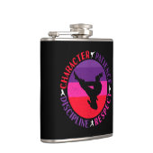 Grundwerte der Kampfkunst - Karate Flachmann (Rechts)