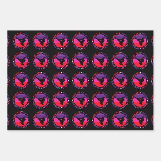 Grundwerte der Kampfkunst - Karate Geschenkpapier Set (Vorderseite)