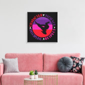 Grundwerte der Kampfkunst - Karate Leinwanddruck (Insitu (Wohnzimmer))