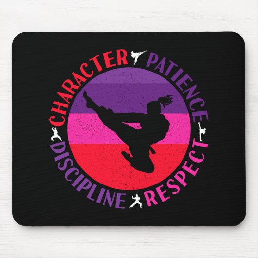 Grundwerte der Kampfkunst - Karate Mousepad (Vorne)