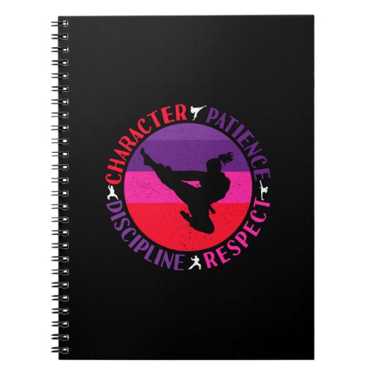 Grundwerte der Kampfkunst - Karate Notizblock (Vorderseite)