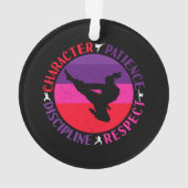 Grundwerte der Kampfkunst - Karate Ornament (Rückseite)