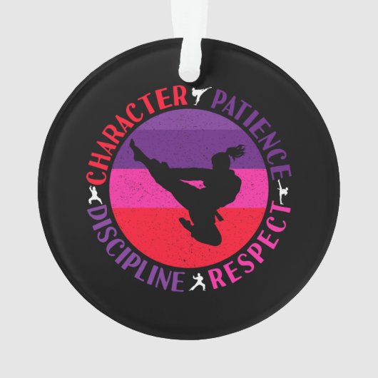 Grundwerte der Kampfkunst - Karate Ornament (Rückseite)