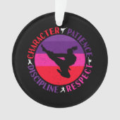 Grundwerte der Kampfkunst - Karate Ornament (Vorderseite)