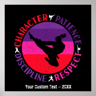 Grundwerte der Kampfkunst - Karate Poster